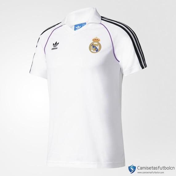 Polo Real Madrid 2017-18 Blanco Negro